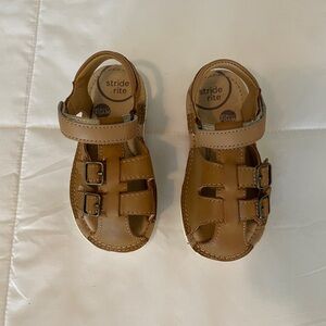 NWOT Stride Rite Toddlers’ Reign Tan Sandals